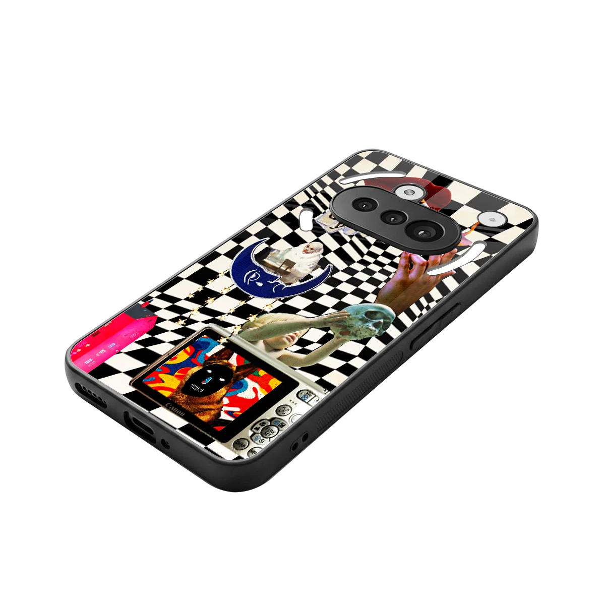 Dark Trip stylish phone case for nothing phone 3a | glossy glass and slim fit