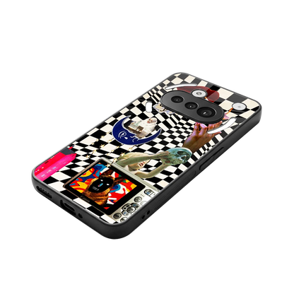 Dark Trip stylish phone case for nothing phone 3a | glossy glass and slim fit