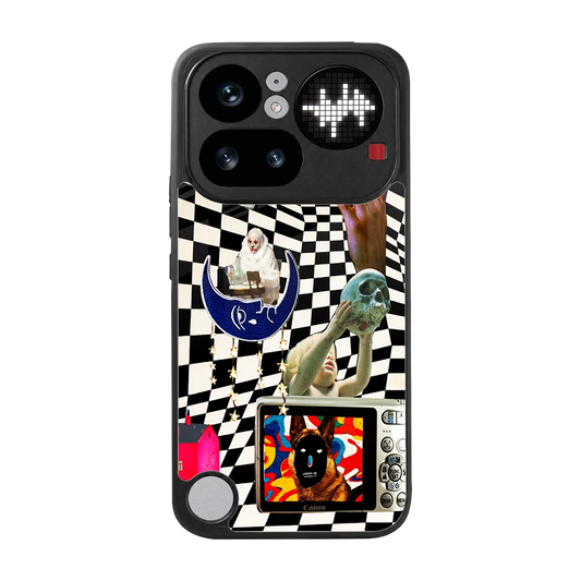Dark Trip back phone cover | glass case for nothing phone 4a pro