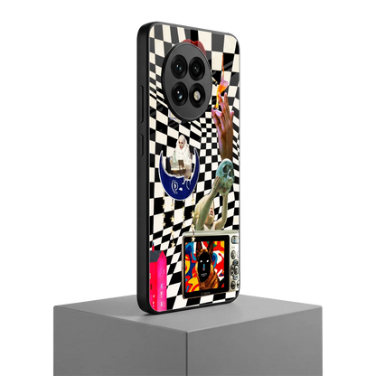 Dark Trip oneplus 13r mobile cover | shockproof glass phone case