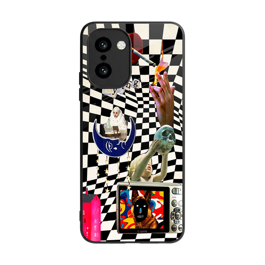 Dark Trip back phone cover | glass case for oneplus 15r