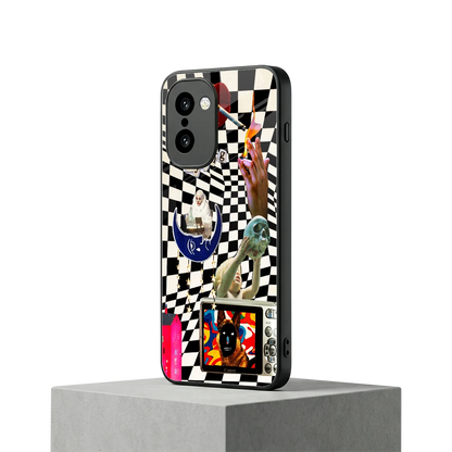 Dark Trip oneplus 15r mobile cover | shockproof glass phone case