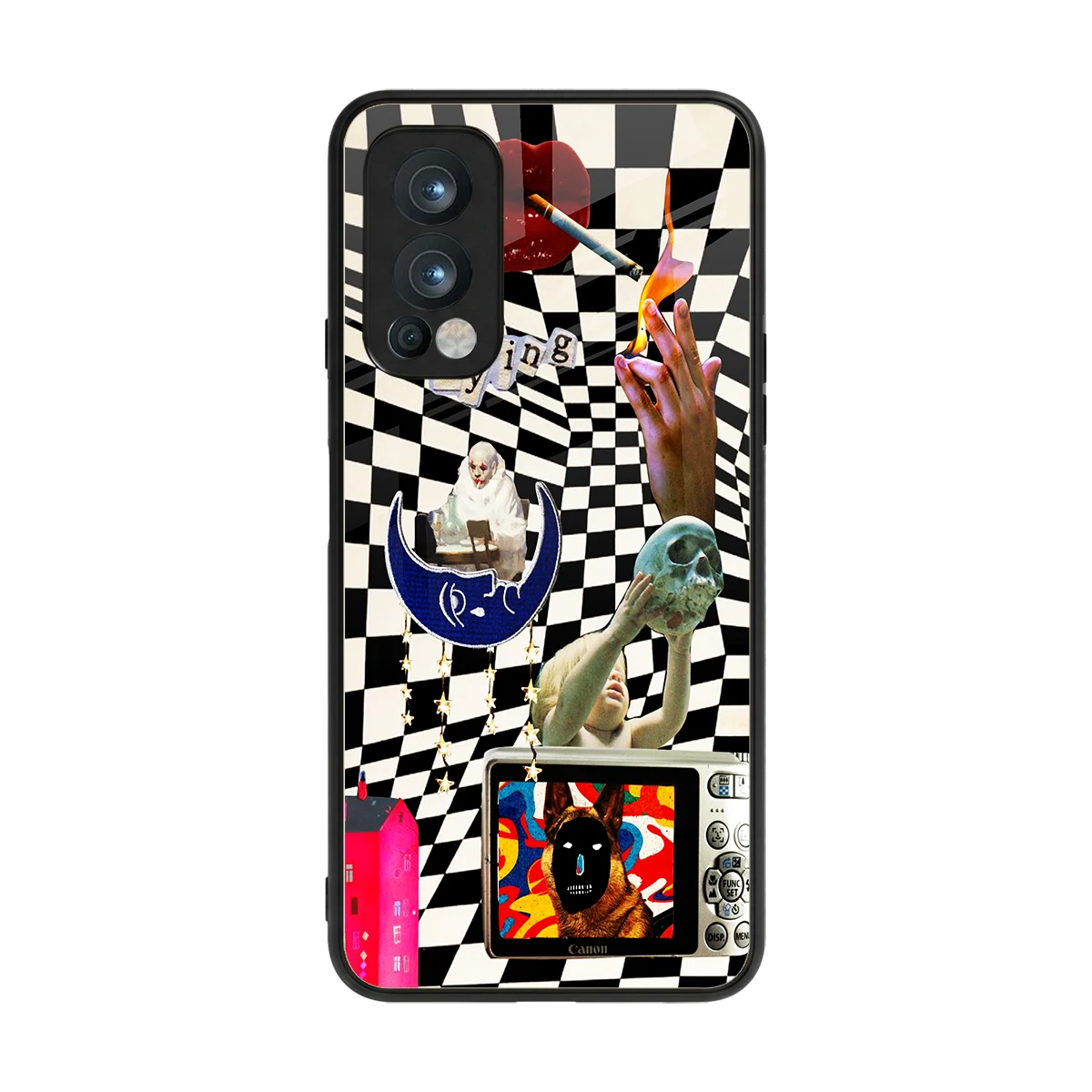 Dark Trip back phone cover | glass case for oneplus nord 2
