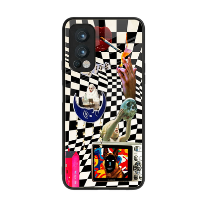 Dark Trip back phone cover | glass case for oneplus nord 2