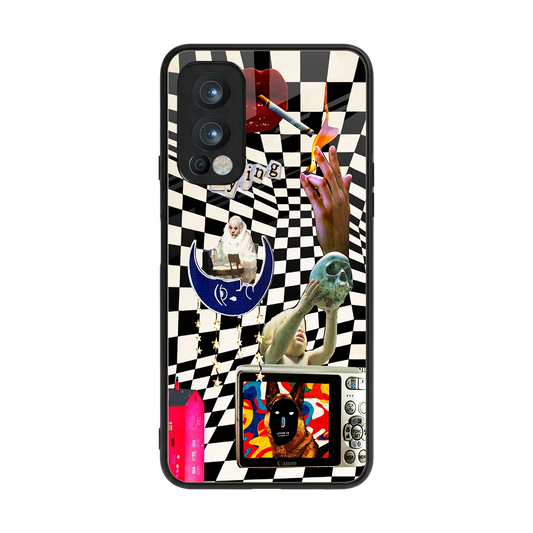 Dark Trip back phone cover | glass case for oneplus nord 2