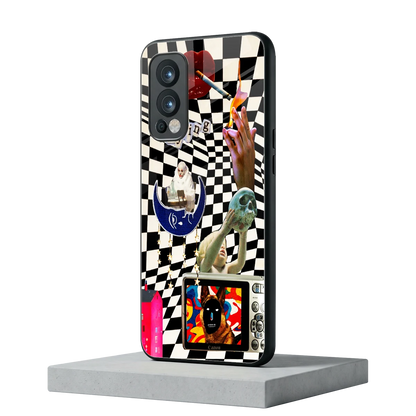Dark Trip oneplus nord 2 mobile cover | shockproof glass phone case