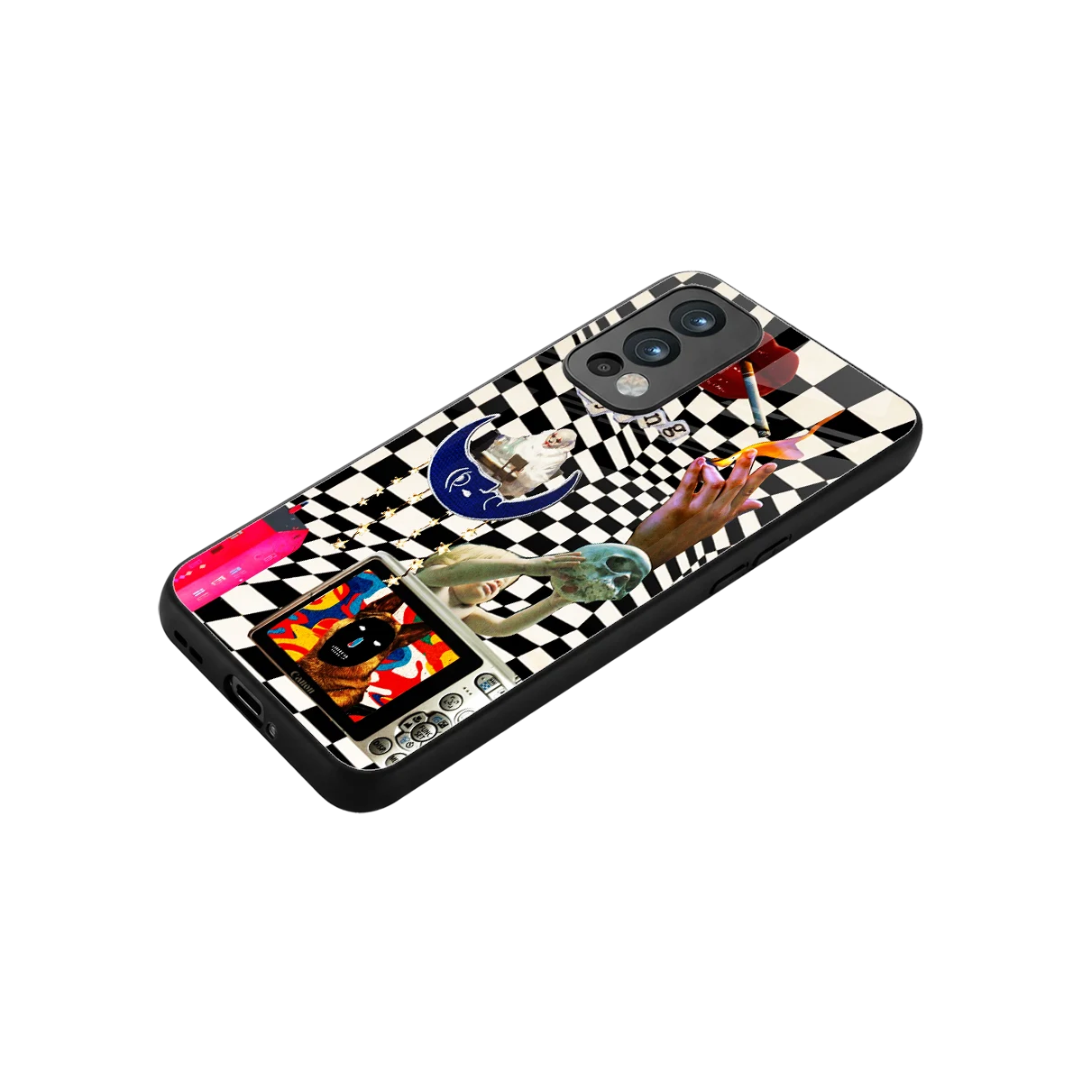 Dark Trip stylish phone case for oneplus nord 2 | glossy glass and slim fit