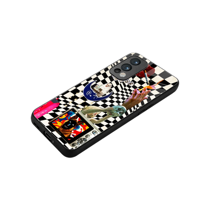Dark Trip stylish phone case for oneplus nord 2 | glossy glass and slim fit