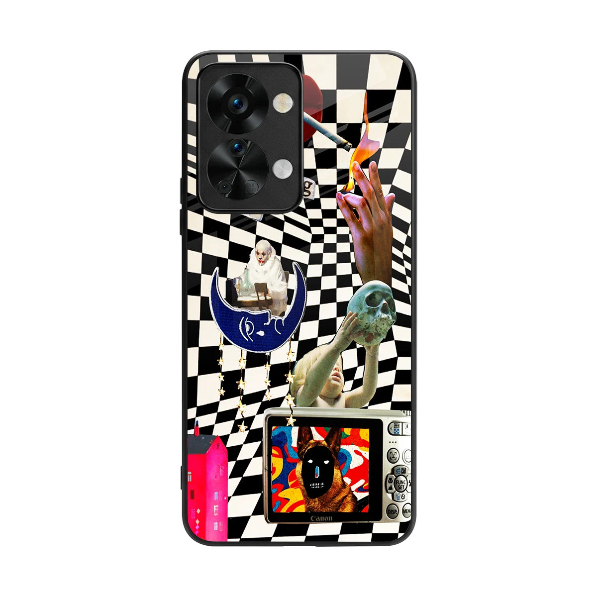 Dark Trip back phone cover | glass case for oneplus nord 2t