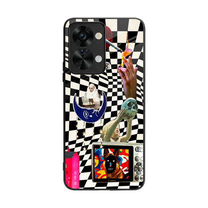 Dark Trip back phone cover | glass case for oneplus nord 2t