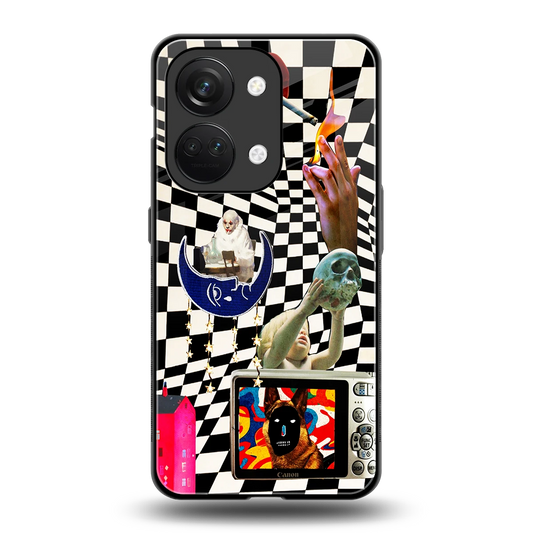 Dark Trip back phone cover | glass case for oneplus nord 3