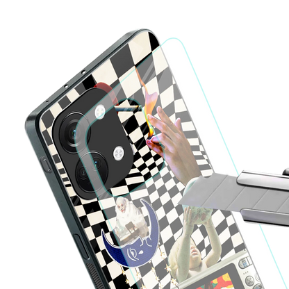 Dark Trip stylish phone case for oneplus nord 3 | glossy glass and slim fit