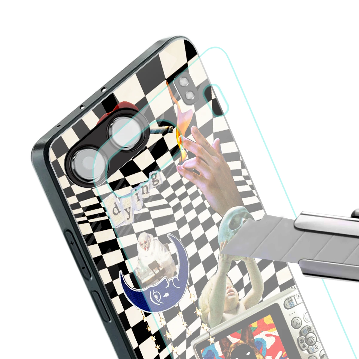 Dark Trip stylish phone case for oneplus nord 4 | glossy glass and slim fit