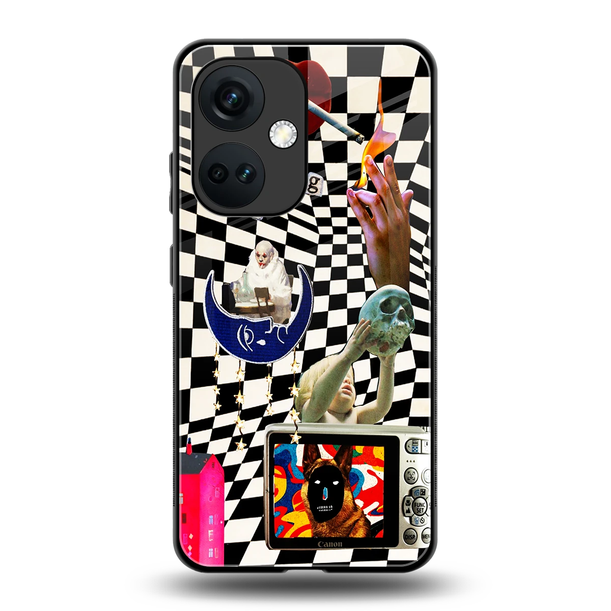 Dark Trip back phone cover | glass case for oneplus nord ce 3