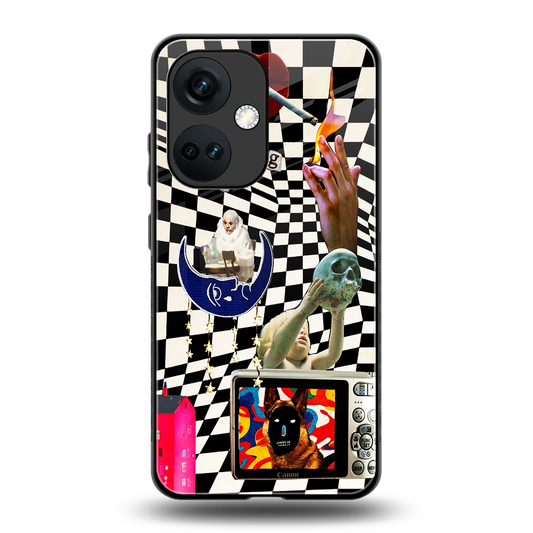 Dark Trip back phone cover | glass case for oneplus nord ce 3