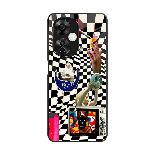 Dark Trip back phone cover | glass case for oneplus nord ce 3 lite