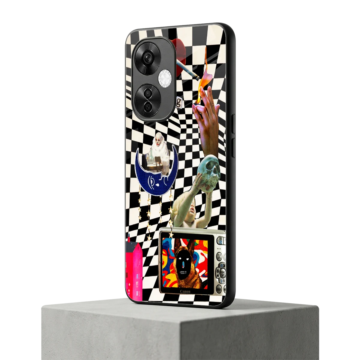 Dark Trip oneplus nord ce 3 lite mobile cover | shockproof glass phone case