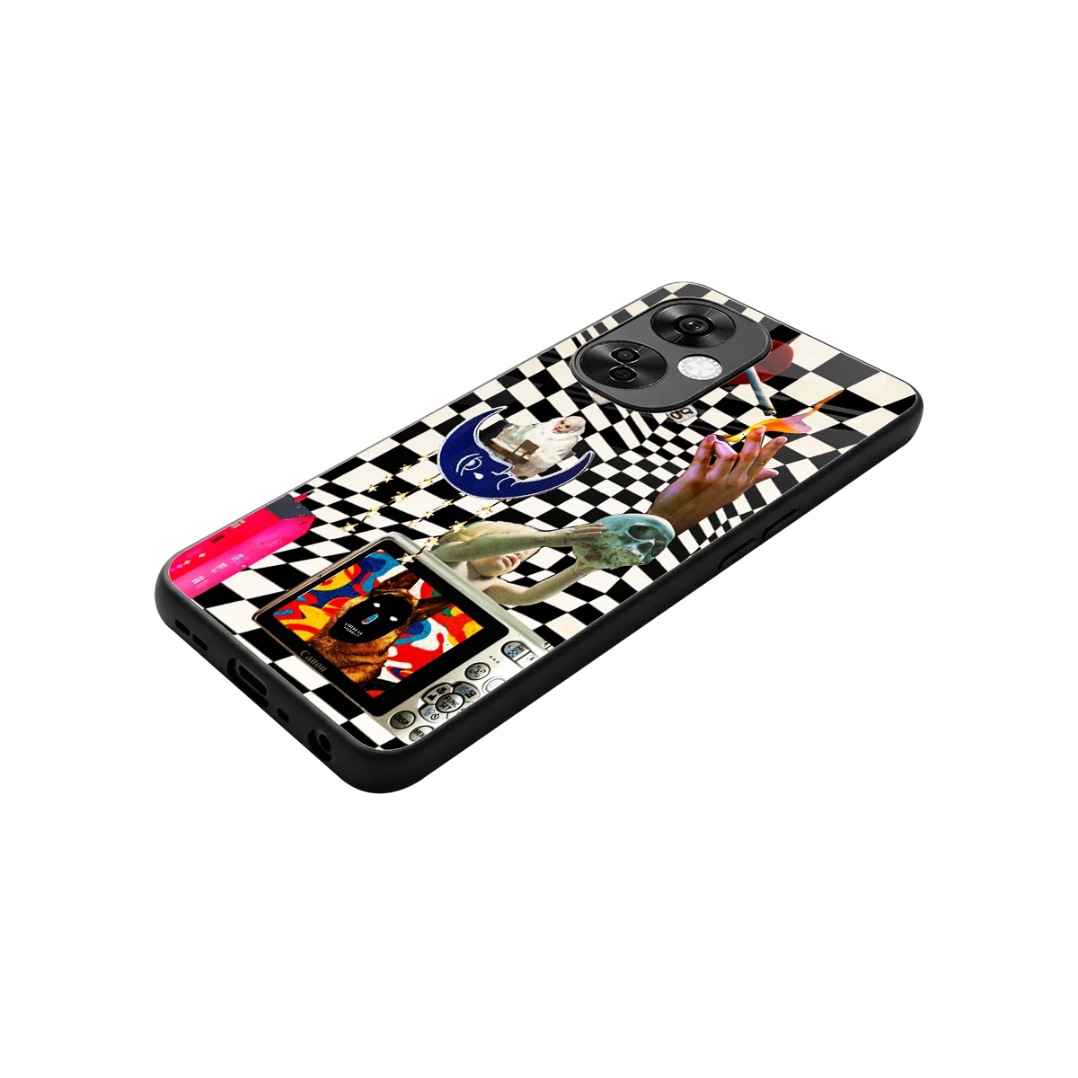 Dark Trip stylish phone case for oneplus nord ce 3 lite | glossy glass and slim fit