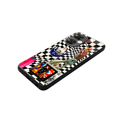 Dark Trip stylish phone case for oneplus nord ce 3 lite | glossy glass and slim fit