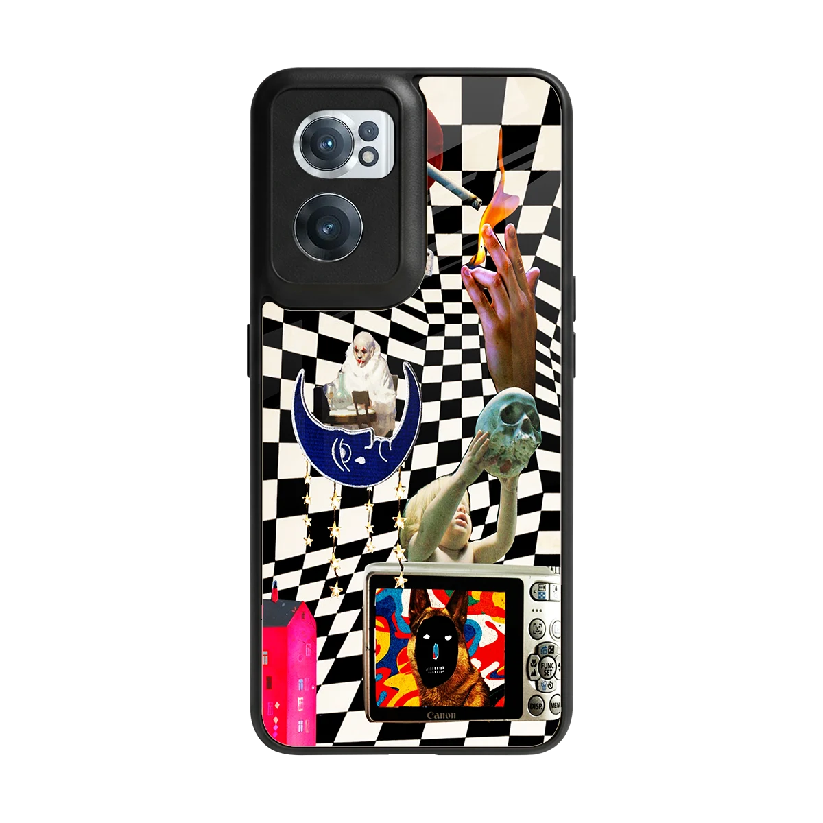 Dark Trip back phone cover | glass case for oneplus nord ce 2