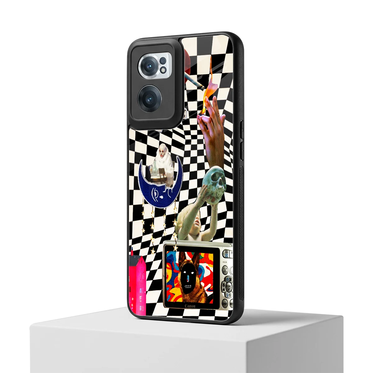 Dark Trip oneplus nord ce 2 mobile cover | shockproof glass phone case