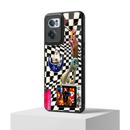Dark Trip oneplus nord ce 2 mobile cover | shockproof glass phone case