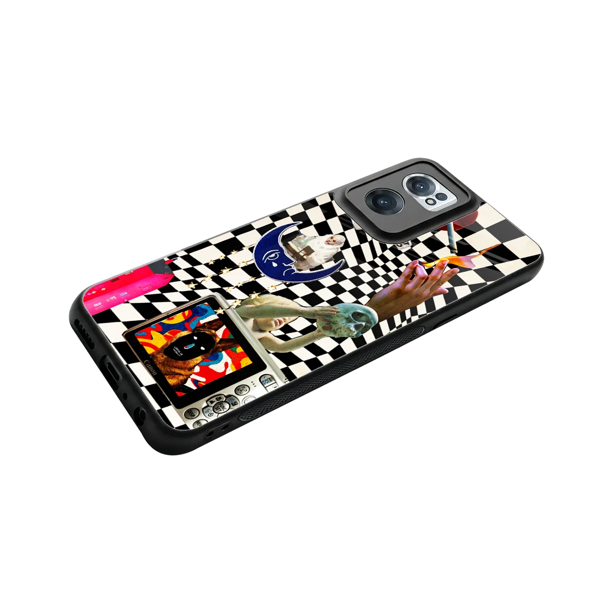 Dark Trip stylish phone case for oneplus nord ce 2 | glossy glass and slim fit