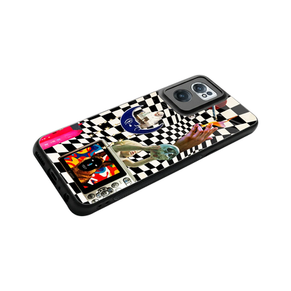 Dark Trip stylish phone case for oneplus nord ce 2 | glossy glass and slim fit