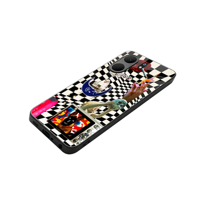Dark Trip stylish phone case for oppo a5x 5g | glossy glass and slim fit