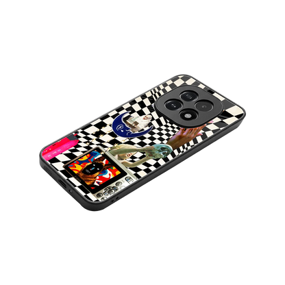 Dark Trip stylish phone case for oppo f29 5g | glossy glass and slim fit