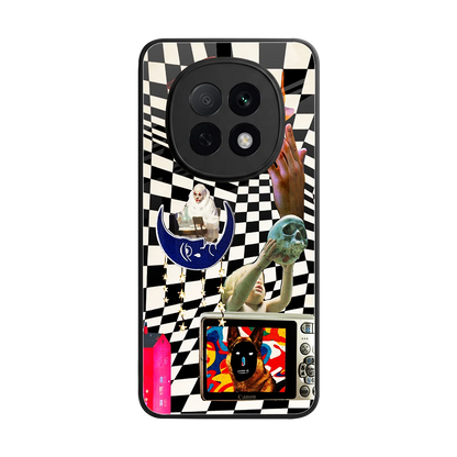 Dark Trip back phone cover | glass case for oppo f29 pro 5g