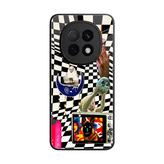 Dark Trip back phone cover | glass case for oppo f29 pro 5g