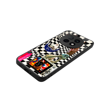 Dark Trip stylish phone case for oppo f29 pro 5g | glossy glass and slim fit