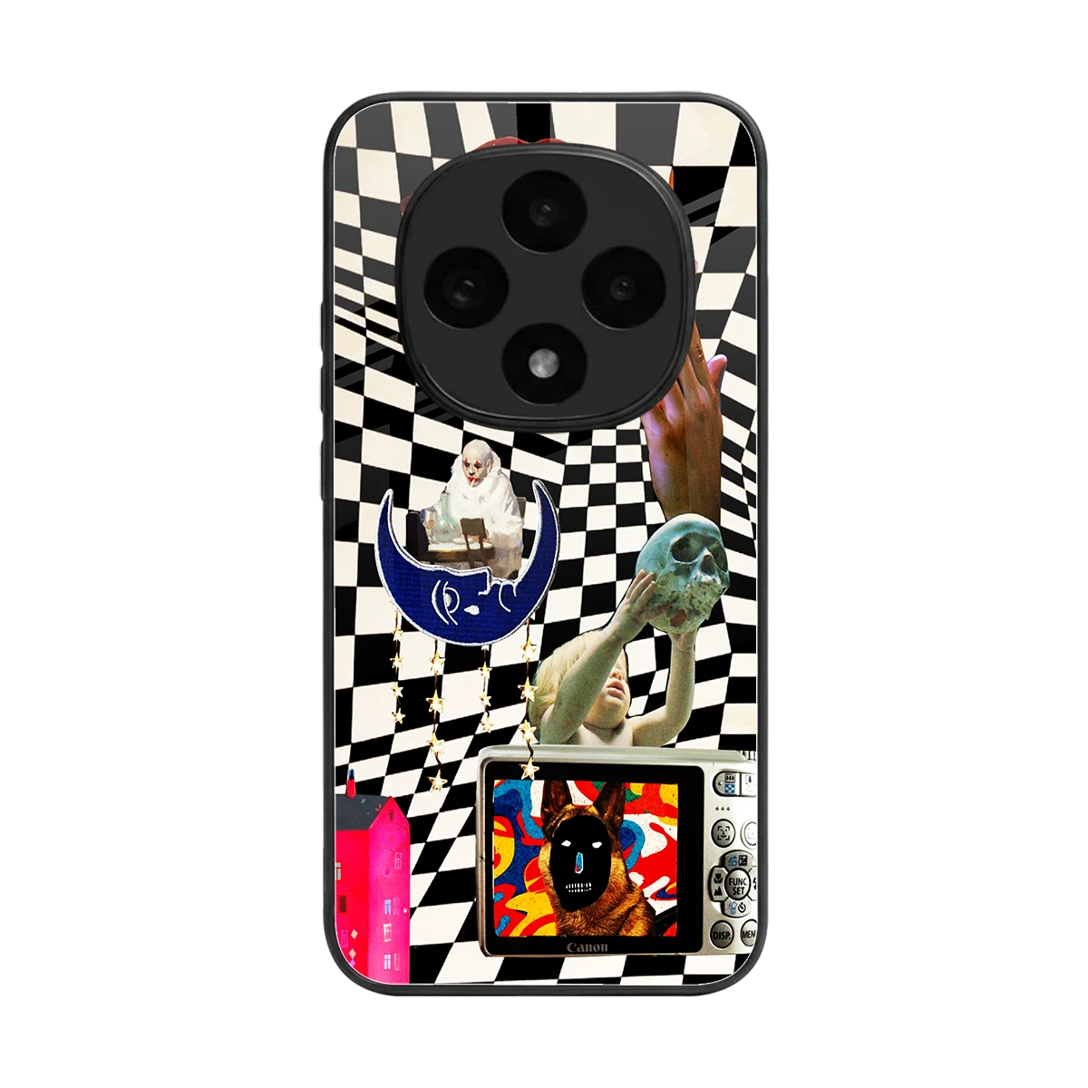 Dark Trip back phone cover | glass case for oppo f31 pro 5g