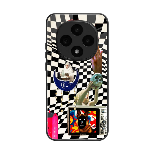 Dark Trip back phone cover | glass case for oppo f31 pro 5g