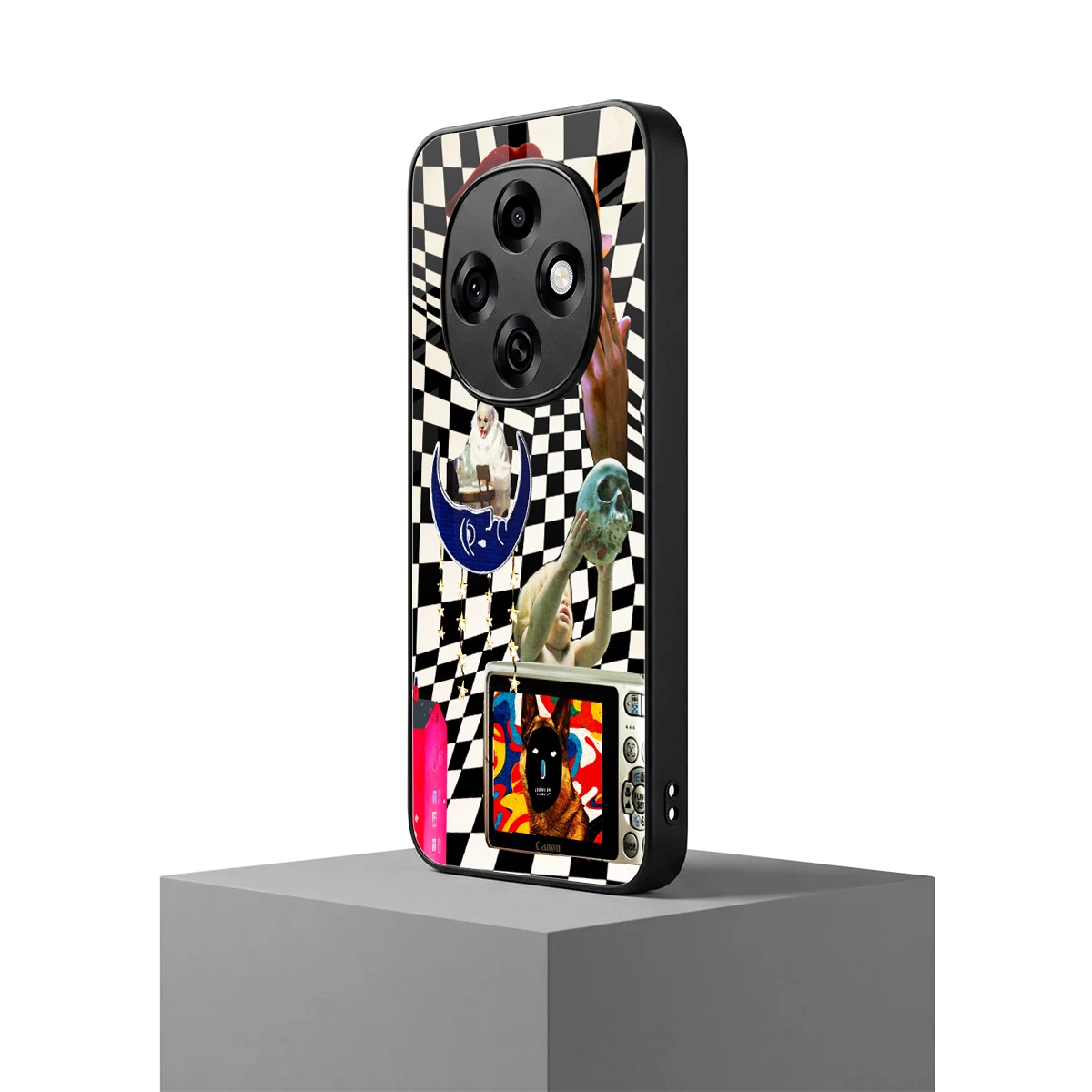 Dark Trip oppo f31 pro 5g mobile cover | shockproof glass phone case