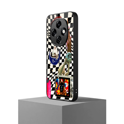 Dark Trip oppo f31 pro 5g mobile cover | shockproof glass phone case