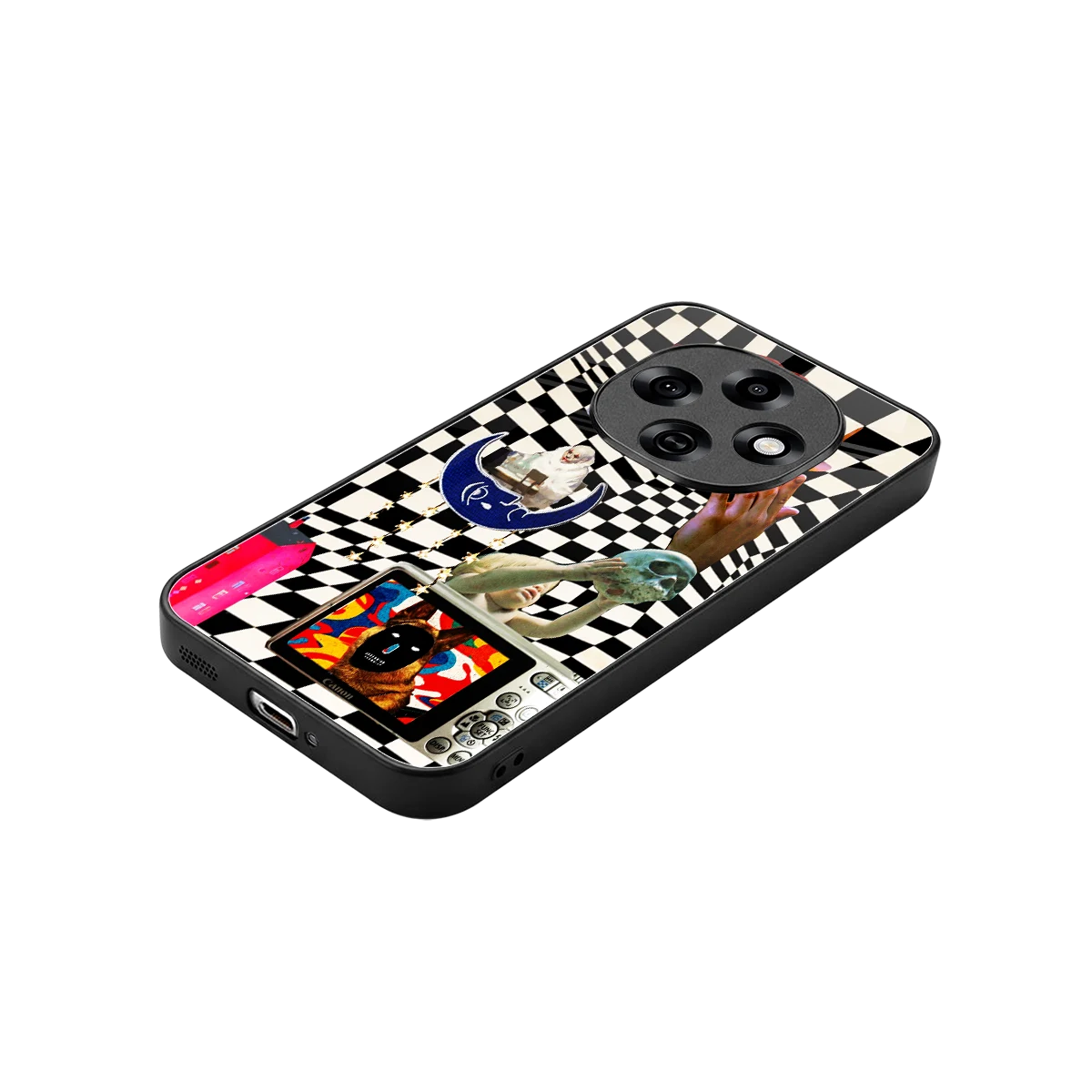 Dark Trip stylish phone case for oppo f31 pro 5g | glossy glass and slim fit