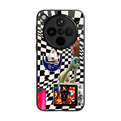 Dark Trip back phone cover | glass case for oppo find x8