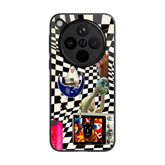 Dark Trip back phone cover | glass case for oppo find x8