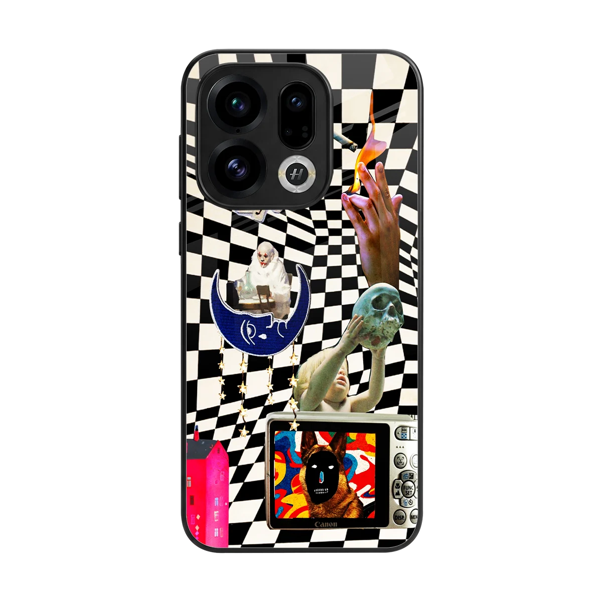 Dark Trip back phone cover | glass case for oppo find x9