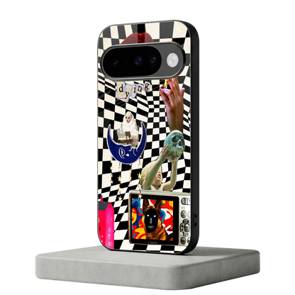 Dark Trip google pixel 10 mobile cover | shockproof glass phone case