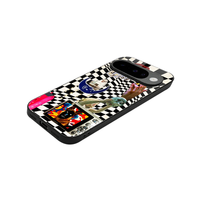 Dark Trip stylish phone case for google pixel 10 | glossy glass and slim fit