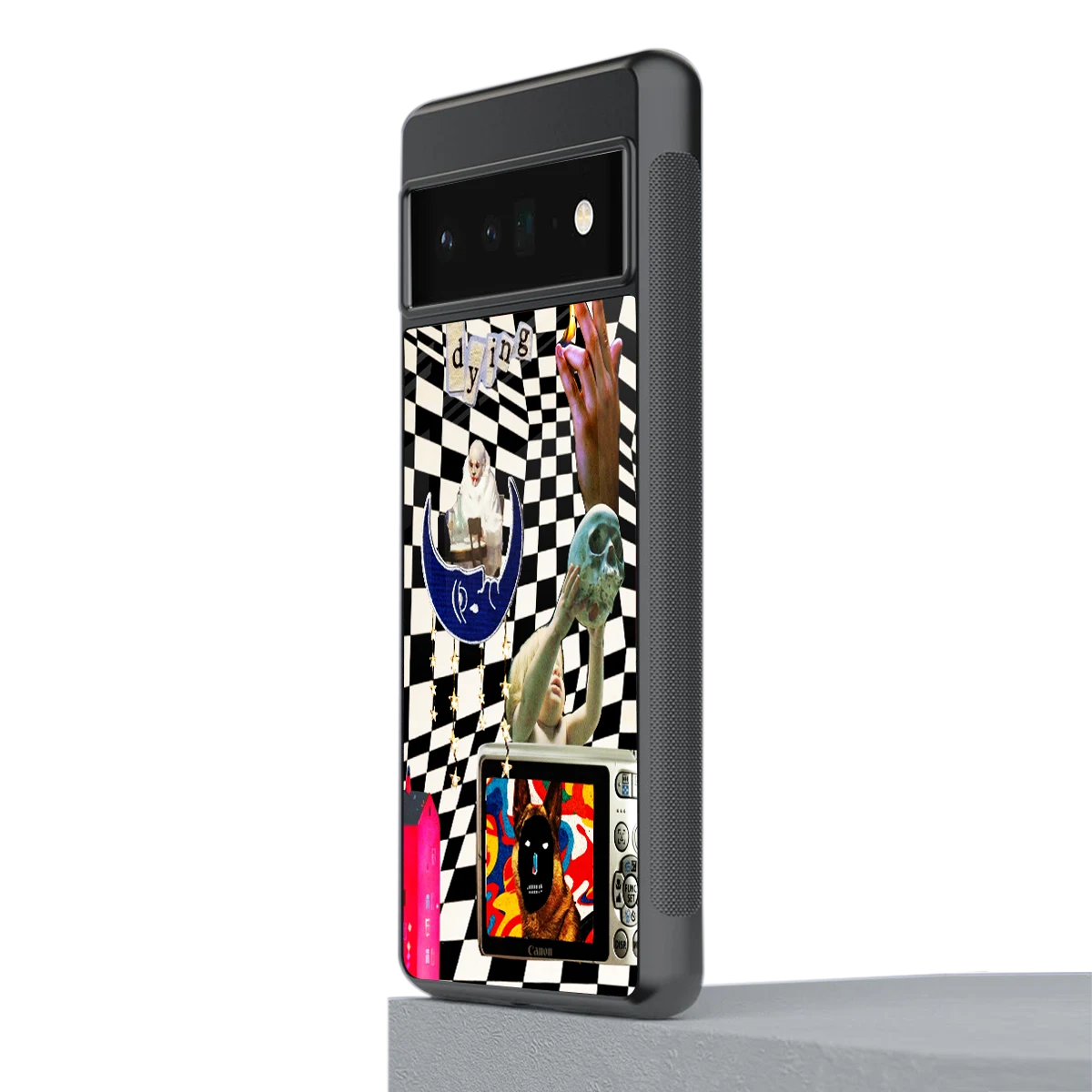 Dark Trip stylish phone case for google pixel 6 pro | glossy glass and slim fit