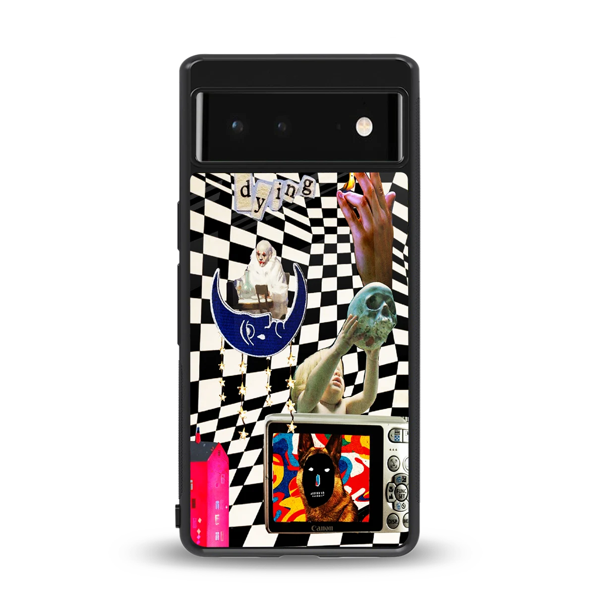 Dark Trip back phone cover | glass case for google pixel 6a