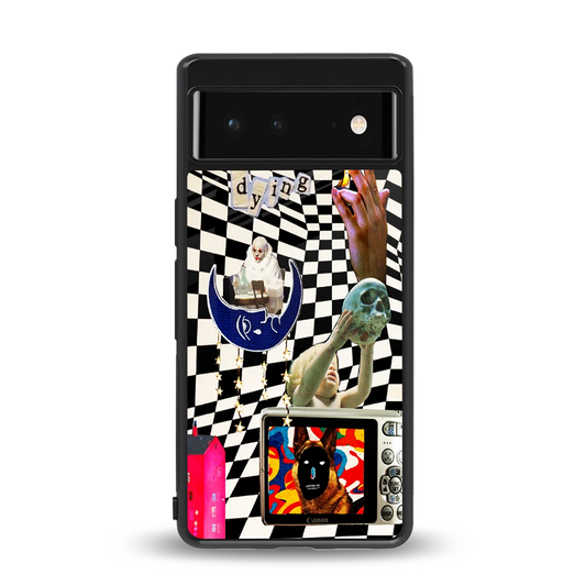 Dark Trip back phone cover | glass case for google pixel 6a