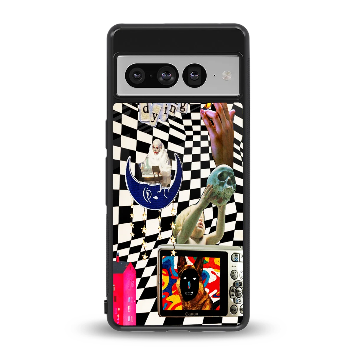 Dark Trip back phone cover | glass case for google pixel 7 pro