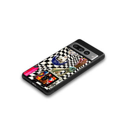 Dark Trip google pixel 7 pro mobile cover | shockproof glass phone case