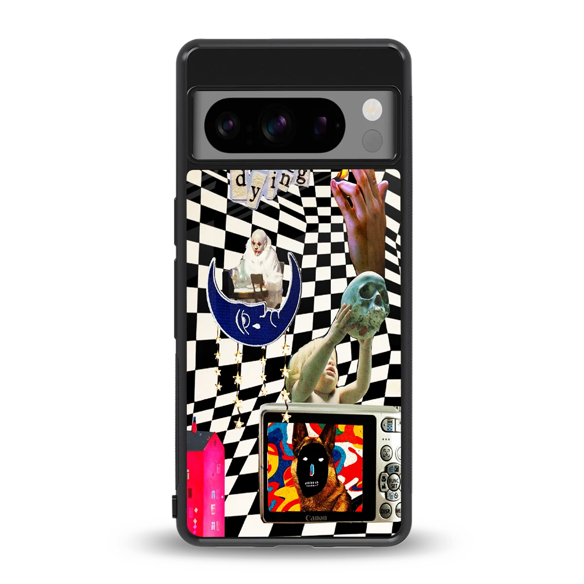 Dark Trip back phone cover | glass case for google pixel 8 pro