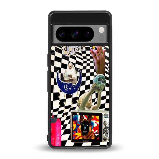 Dark Trip back phone cover | glass case for google pixel 8 pro